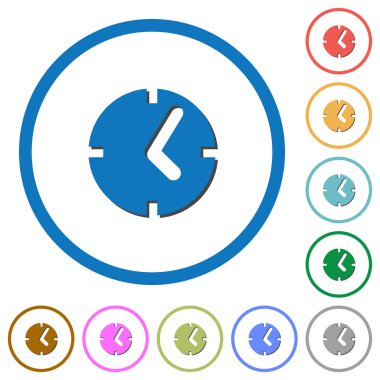 Saati simgeler gölgeler ve anahatlar