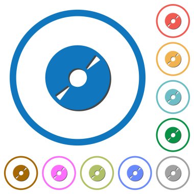 DVD disk simgelerle gölgeler ve anahatlar