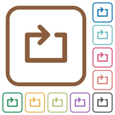 Medya basit simgeler döngü