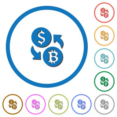 Doları Bitcoin para Satım kutsal kişilerin resmi ile gölgeler ve anahatlar