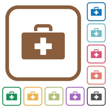 İlk yardım kiti basit simgeler