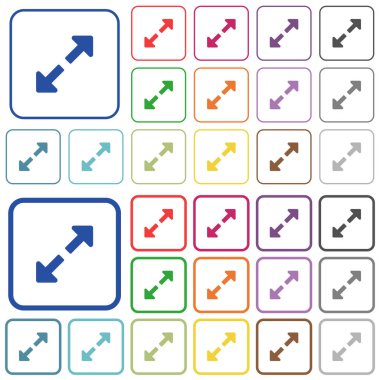 Düz renkli anahat simgelerini yeniden boyutlandırmak