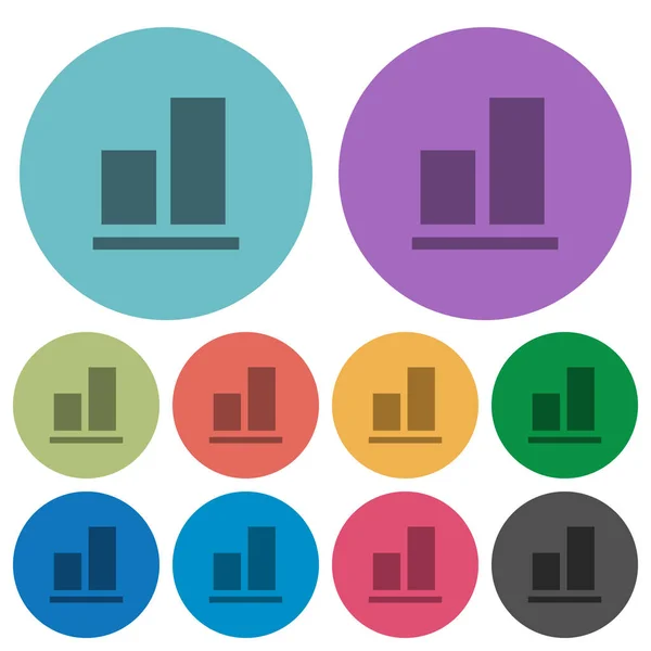 Alinhar a cor inferior ícones planos mais escuros —  Vetores de Stock