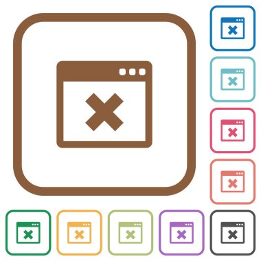 Uygulama iptal basit simgeler