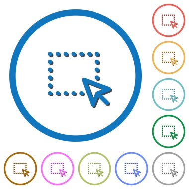 Sürükle ve bırak işlemi kutsal kişilerin resmi ile gölgeler ve anahatlar