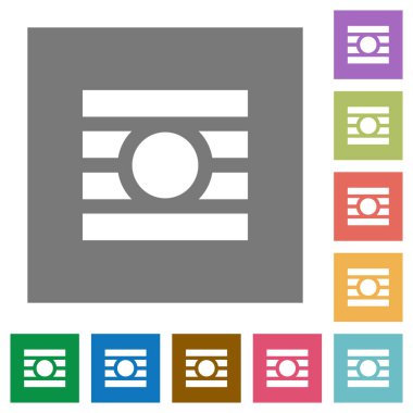 Nesnelerin çevresine metin sarma kare düz simgeler