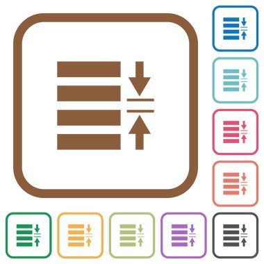 Satır aralığı basit simgeleri ayarlamak