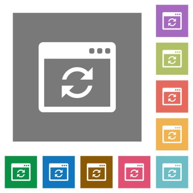 Uygulama syncronize kare düz simgeler