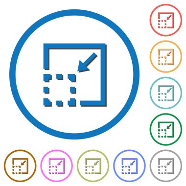 Öğe simgeleri gölgeler ve anahatları ile en aza indirmek