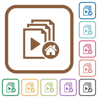 Varsayılan çalma listesi basit simgeler