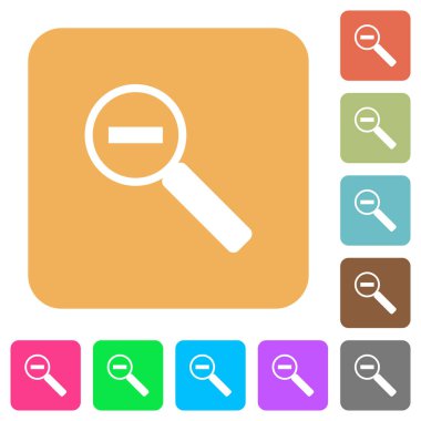 Yuvarlatılmış Kare vınlamak düz simgeler