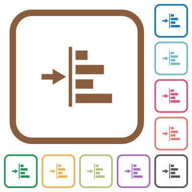İçerik basit simgeler sol girintisini artırmak