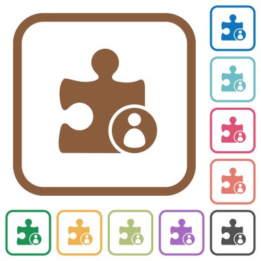 Eklenti yazar basit simgeler