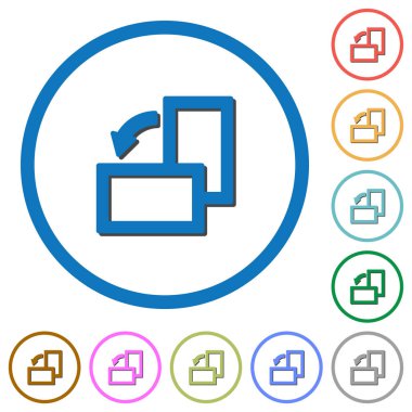 Gölgeler ve anahatları ile sol kutsal kişilerin resmi döndürme