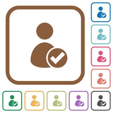 Kullanıcı hesabının basit simgeler kabul