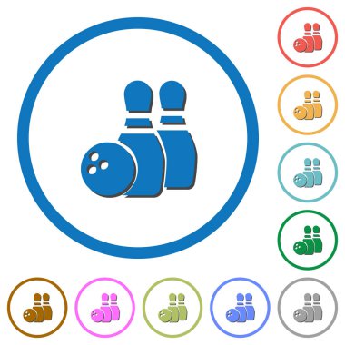 Kutsal kişilerin resmi gölgeler ve anahatları ile Bovling