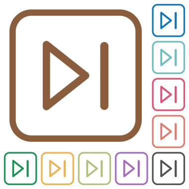 Medya sonraki basit simgeler