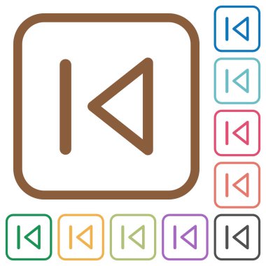 Medya önceki basit simgeler