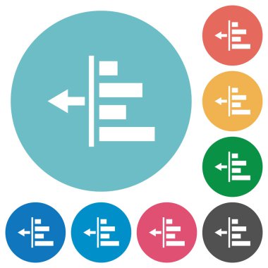 İçerik simgeleri düz sol girinti azalt