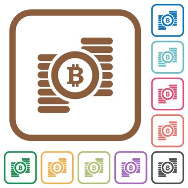 Bitcoins basit simgeler