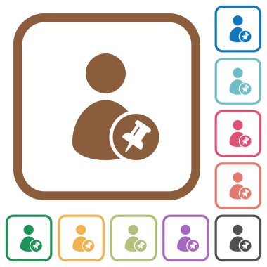 PIN kullanıcı hesabı basit simgeler