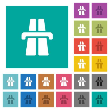 Otoyol Meydanı düz çok renkli simgeler