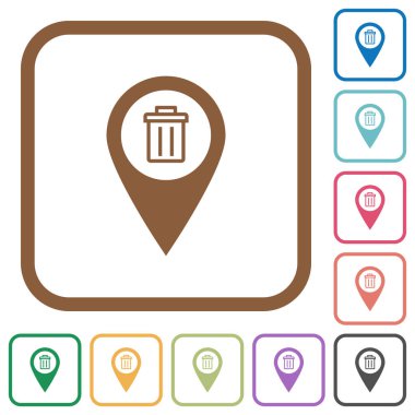 GPS harita konumu basit simgeleri silmek