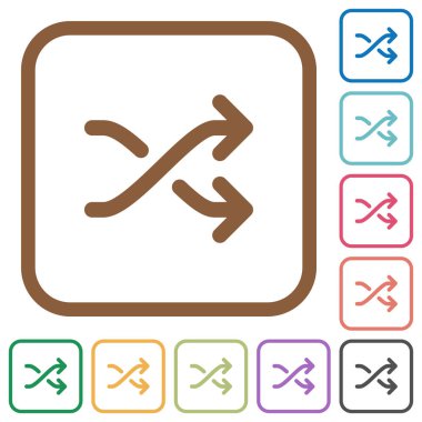 Medya basit simgeler shuffle