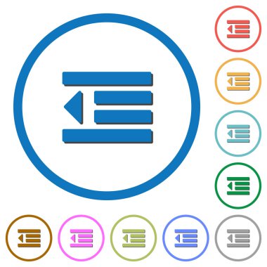 Gölgeler ve anahatlar metin girinti simgelerle azaltmak