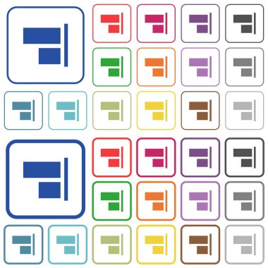 Şu ana hatlarıyla için düz renk simgeleri Hizala