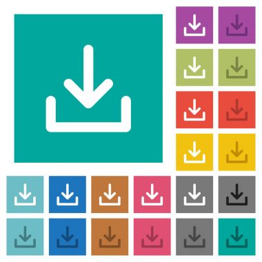 Sembolü kare düz download multi renkli simgeler
