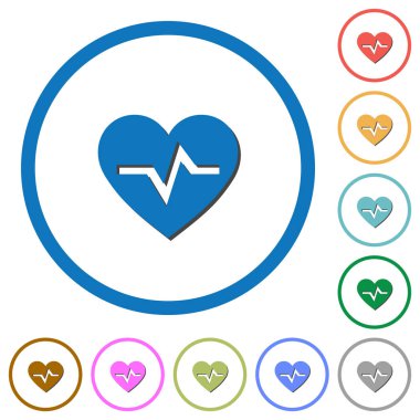 Kalp atışı kutsal kişilerin resmi ile gölgeler ve anahatlar