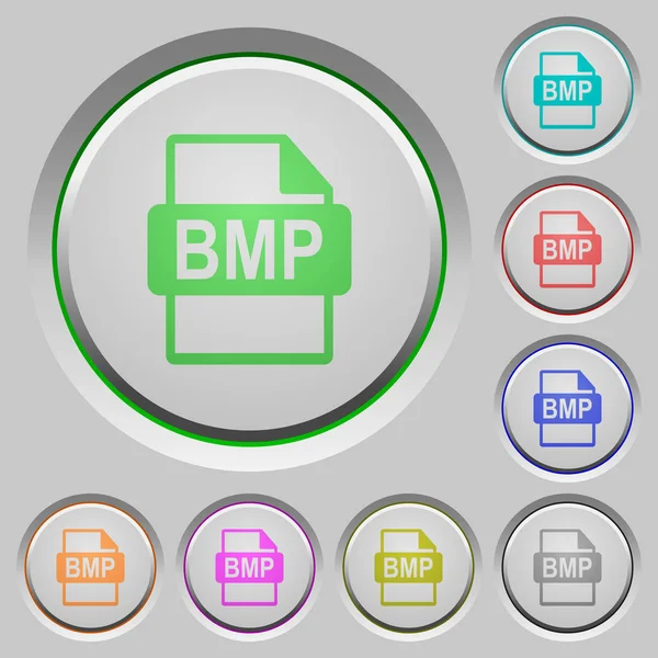 Bmp ファイル形式プッシュ ボタン — ストックベクタ