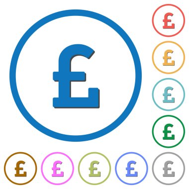 Pound işareti simgeleriyle gölgeler ve anahatlar