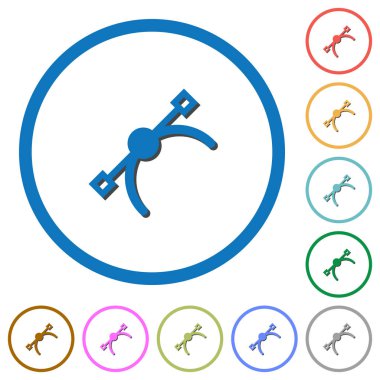 Vektör simge simgeler gölgeler ve anahatlar