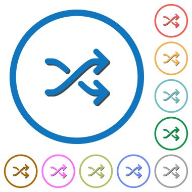 Medya simgeleri gölgeler ve anahatları ile karıştırmak