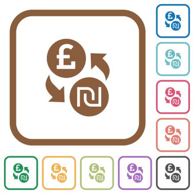 Lirası şekel para Satım basit simgeler