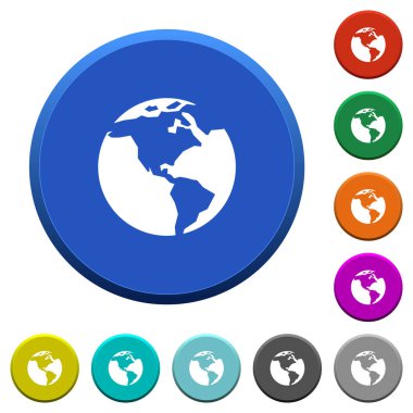 Dünya eğimli düğmeleri