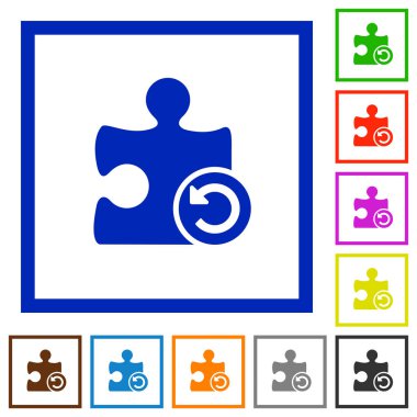 Eklenti değişiklikleri düz çerçeveli simgeleri geri al