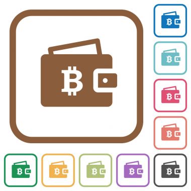 Bitcoin cüzdan basit simgeler