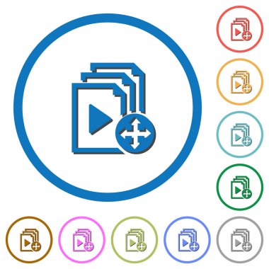 Çalma listesi öğesi simgelerinin gölgeler ve anahatları ile taşımak