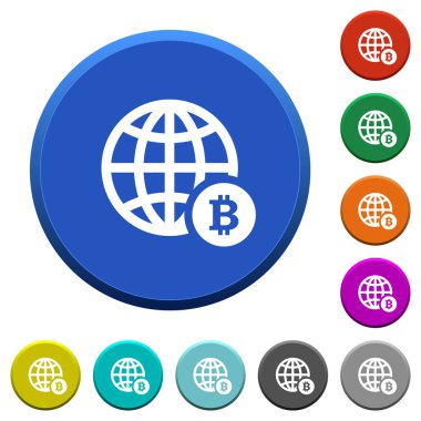 Online Bitcoin ödeme eğimli düğmeleri