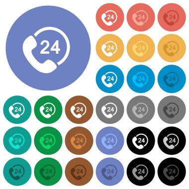 Bir gün simgeler renkte düz çok servis