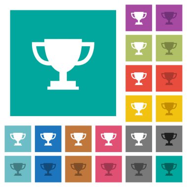 Trophy Kupası Meydanı düz çok renkli simgeler