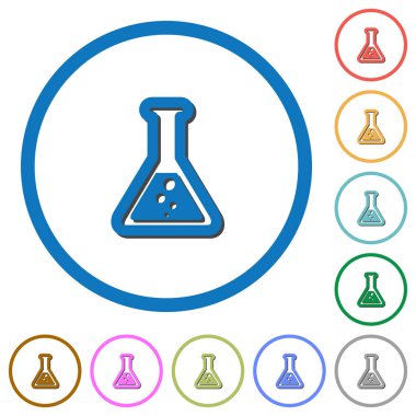 Gölgeler ve anahatları ile sıvı simgelerle şişesi
