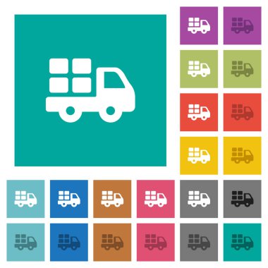 Kare daire ulaşım çok renkli simgeler