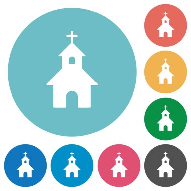 Çinilerini düz yuvarlak simgeler