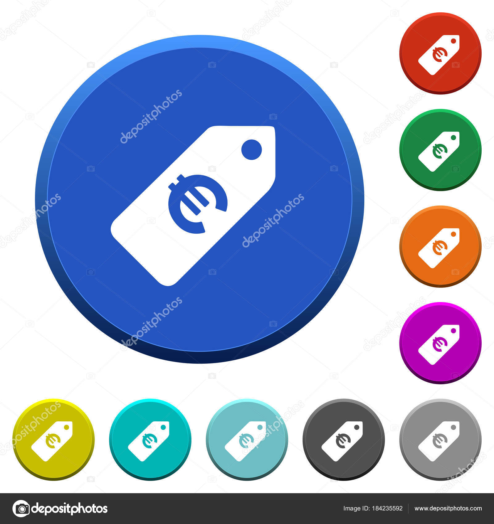 euro-price-label-beveled-buttons-stock-vector-image-by-renegadehomie