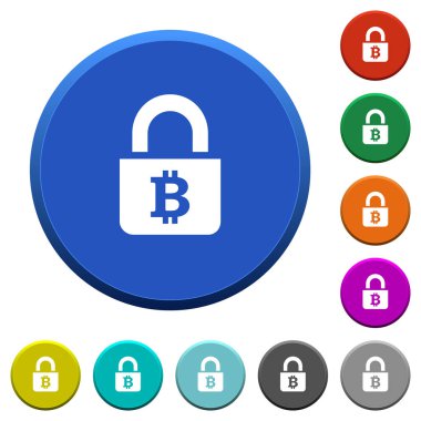 Bitcoins eğimli düğmeleri kilitli