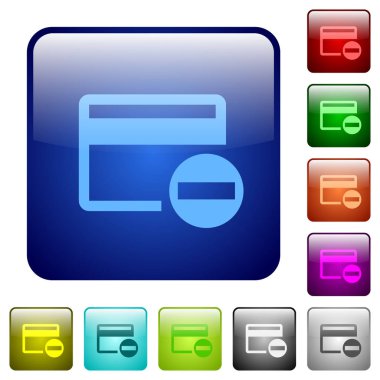 Kredi kartı renk kare düğmeleri kaldırmak